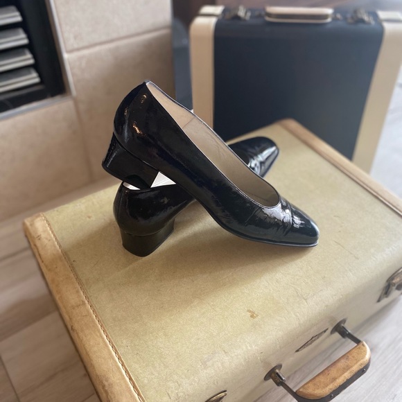 Vintage Italian patent leather square toes 🐊 - Picture 2 of 9